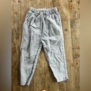 Ouef linen/cotton blue trouser joggers 2-3
